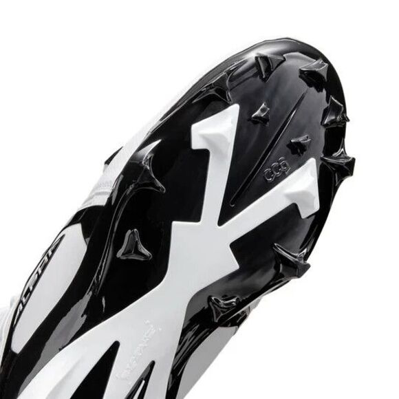 New Men's Nike Alpha Menace Pro 3 Football Cleats White Black CT6649-100 Size 11 - Picture 5 of 7